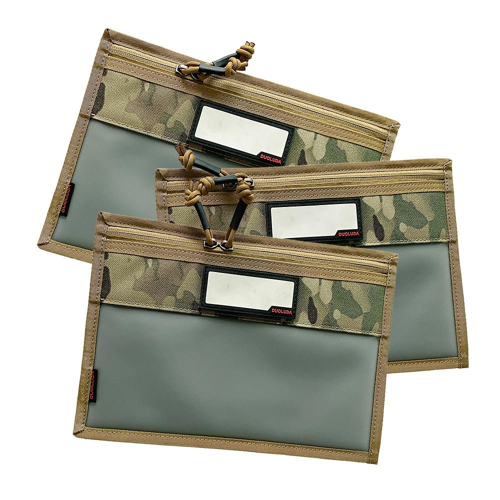 DUOLUDA 3-Pack Handgun Case,Small Soft Pistol Rug Case Tactical Handgun Storage Pouch with for Hunting Shooting Range Sports 4 of ID Patches Included (Small Camo)