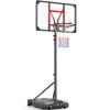 Yohood Kids Basketball Hoop Outdoor 4.82-8.53ft Adjustable, Portable Basketball Hoops & Goals for Kids/Teenagers/Youth in Backyard/Driveway/Indoor, with Enlarged Base and PC Backboard