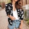 Akivide Women's Fall Oversized Boho Floral Printed Jacket Casual Fashion Zip Up Crewneck Coat Graphic Lightweight Jackets view 2
