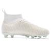 XGHRIAN Soccer Cleats Mens High-Top Spikes AG Outdoor Training Soccer Shoes Men Womens Cleats for Big Boys,White,US Men 11 view 2