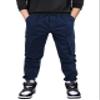CAMLAKEE Boys Stretch Cargo Pants Kids Drawstring Elastic Waist School Youth Twill Joggers Pants Navy Blue 13-14 Years Size 170 view 1