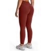 Aoxjox Womens Workout Leggings Metamorph Mid-Rise Hidden Scrunch Tummy Control Gym Training Yoga Pants 27" (Burgundy, Small) view 2