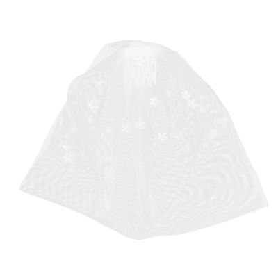 ROMISBABA Short Wedding Face Veil with Comb Elegant Decorative Bridal Veil for Special Day Simple Tulle Design for Weddings Parties and Photoshoots
