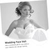 ROMISBABA Short Wedding Face Veil with Comb Elegant Decorative Bridal Veil for Special Day Simple Tulle Design for Weddings Parties and Photoshoots view 4