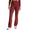 Aoxjox Flare Leggings for Women Metamorph Mid-Rise Hidden Scrunch Butt Lifting Wide Leg Yoga Pants 32" (Burgundy, Small) view 1