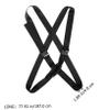 COSMEVIVI 1set Luggage Strap Adjustable Design for Suitcases for Travel Convenient Packing for Carrying Luggage and Connecting Bags Black view 2