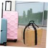 COSMEVIVI 1set Luggage Strap Adjustable Design for Suitcases for Travel Convenient Packing for Carrying Luggage and Connecting Bags Black view 3