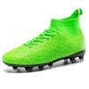 Soccer Cleats Mens High-Top Spikes AG Outdoor Training Soccer Shoes Men Womens Cleats for Big Boys,Green,US Men 8.5 view 1