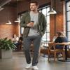 Zylioo Men's Extra Long Sweatpants, 33 Inseam Tall Joggers, Straight Leg Pull-On Pants with Elastic Waist for Tall Men view 3