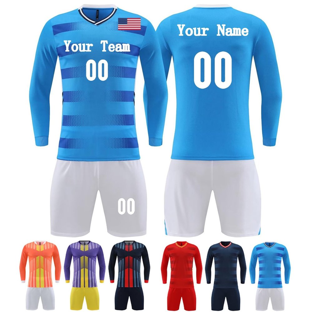 Custom Soccer Jersey for Adult Your Name Team Number Personalized Soccer Jersey(Style 2)