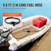 VEVOR Marine Tank, 14.53 Gallon/55L, Boat Tank with 9.8 ft Long Hose, Two-Way Vent Cap, High-Density Polyethylene, Leak-Proof, Visible Gauge, Easy to Carry, for Outboard Engine Fishing Boat Yacht view 3