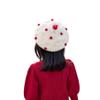 AIBEARTY Kids Girls French Pearl Beret Hat Winter Warm Artist Beanie Cap view 2