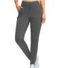 Gumipy Womens Joggers with Pockets Drawstring High Waisted Stretchy Sweatpants Soft Comfy Yoga Pants Tapered Lounge Pants Loose fit Travel Pant Athletic Trousers Workout Straight Leg Jogger Pant view 2