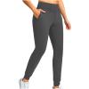 Gumipy Womens Joggers with Pockets Drawstring High Waisted Stretchy Sweatpants Soft Comfy Yoga Pants Tapered Lounge Pants Loose fit Travel Pant Athletic Trousers Workout Straight Leg Jogger Pant view 3