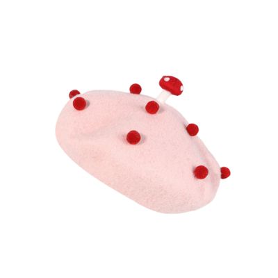 AIBEARTY Kids Girls French Pearl Beret Hat Winter Warm Artist Beanie Cap