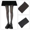WEISUYUUS Women Blingbling Sheer Tights Sparkling Solid Color Thin Silk Pantyhose Metallic Shimmering Stockings Hosiery view 2
