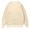 Again Ordre My Past Ordre Sherpa Lined Sweatshirt Men Crewneck Long Sleeve Sweatshirts for Men Lightweight Fleece Thermal Underwear Winter Warm Thick Pullover Basic Tops Beige view 3