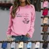 2024 Top Just A Girl Who Loves Books Sweatshirt for Women Bookish Sweatshirts Book Lovers Pullovers Casual Holiday Tops view 2