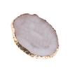 WESIEVYA 2pcs Jewelry Storage Tray Golden Rim Agate Design Organizer for Earrings Necklaces and Elegant Black Display Dish for Home Decor and Giving view 2
