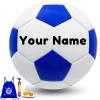 KPASON Personalized Soccer Ball Size 5, Customized Blue White Soccer Balls Gift with Name or Text for Coach, Boyfriend, Dad, Mom or Any Soccer Fan view 1