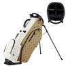 ASK ECHO Golf 2025 Prestige-5 Way Lightweight Leather Stand Bag (Toasted Almond)