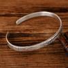 XJKGWdlC Friendship Braceletssilver banglesRetro Bangle 925 Silver Bangle Open Bracelet Ethnic Style Carved Pattern Bracelet Bracelet view 2