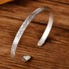 XJKGWdlC Friendship Braceletssilver banglesRetro Bangle 925 Silver Bangle Open Bracelet Ethnic Style Carved Pattern Bracelet Bracelet view 3