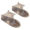 CATIEBYE 1pair Silicone Shoe Covers for Men Women Reusable Rainproof Overshoes Non- Design for Outdoor Use Wet Days Tea Color view 1