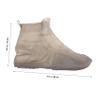 CATIEBYE 1pair Silicone Shoe Covers for Men Women Reusable Rainproof Overshoes Non- Design for Outdoor Use Wet Days Tea Color view 2