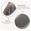 CATIEBYE 1pair Silicone Shoe Covers for Men Women Reusable Rainproof Overshoes Non- Design for Outdoor Use Wet Days Tea Color view 3