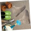 CATIEBYE 1pair Silicone Shoe Covers for Men Women Reusable Rainproof Overshoes Non- Design for Outdoor Use Wet Days Tea Color view 4