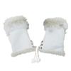 COSMEVIVI Fingerless Winter Gloves for Women Soft Stylish Wool Mittens with Wrist Cozy Hand Warmers for Christmas Texting Tablet view 1