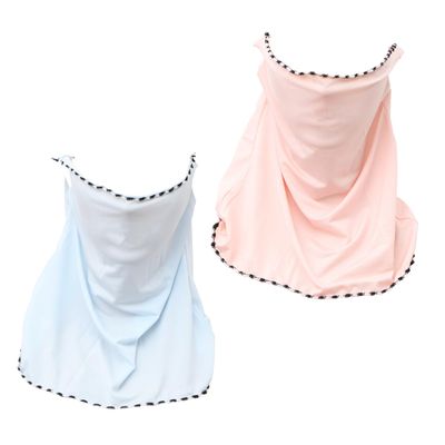 LALADEFIEE 2pcs Ice Veil Neck Protector Face Cover for Uv Lightweight Breathable Scarf Edging for Outdoor Activities Light Light