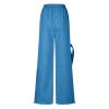 Womens High Waisted Wide Leg Cargo Pants Baggy Fashion Teen Girls Y2k Clothes Streetwear Jogger Pants Hiking Trousers Blue view 2