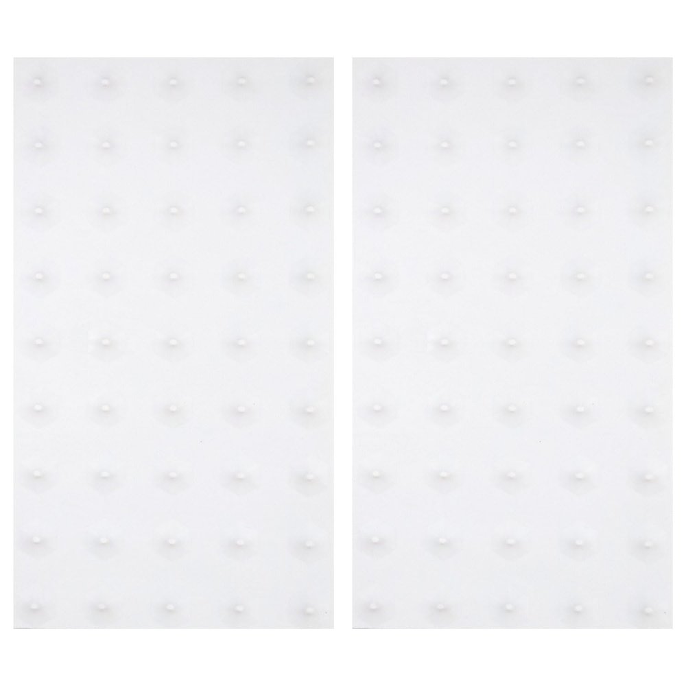 Krown Snow Skate Studded Snowskate Grip - 2 Griptape Sheets - 90 Studs - White