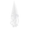 TINEASUR 1.5m -tier Embroidery Lace Decor Bridal Wedding Veil for Elegant Ceremonies Accessory for Brides Their Special Day view 1