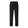 Sweatpants Women Baggy Straight Wide Leg with Pockets Open Bottom Joggers Workout Fleece Lined High Waisted (Black, S) view 1