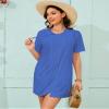 Bsubseach Terry Cloth Cover Up - Women 2026 Zipper Swimsuit Coverup Hooded Swim Robes Beach Coverups with Pockets Blue XL view 3