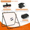 REAHOISY Portable Soccer Rebounder, 3.33.3FT/3.93.9FT Rebound Net with Quick Folding Design, Multi Angle Adjustment for Kids Teens & All Ages, Soccer Training Equipment, Easy Set Up (3.33.3FT) view 4