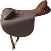 BNB International Synthetic Suede Australian English Stock Horse Saddle Collection Horse Rider Without Horn Hornless Equestrian Trail Tack Matching Girth-Stirrups Size:10-18 inch Seat, STOCK01 (13.5) view 1
