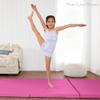 Best Choice Products 10ftx4ftx2in Folding Gym Mat 4-Panel Exercise Gymnastics Tumbling Workout Fitness Floor Mats w/Carrying Handles - Charcoal view 2