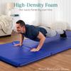 Best Choice Products 10ftx4ftx2in Folding Gym Mat 4-Panel Exercise Gymnastics Tumbling Workout Fitness Floor Mats w/Carrying Handles - Charcoal view 3