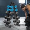 A-Frame Dumbbell Storage Rack with 660 lbs Capacity, Heavy-Duty Steel Dumbbell Stand for Home Gym Equipment Storage,Holds 6 Pairs of Dumbbells view 4