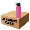 makerflo 32 oz Hydro Powder Coated Water Bottle - 25 Pack with 2-in-1 Lid | Craft-Ready for DIY Gifts & Personalization (Laser Engravable, UV DTF, Epoxy, Vinyl) - Not for sublimation and DTF view 1