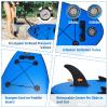 Inflatable Stand Up Paddle Board, 10 ft 6 in x 33 in x 6 in, Standup Paddleboard with Adjustable Kayak Paddle, for Yoga, Paddle Board, Kayaking, Surf, Canoe, Fishing view 4
