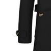 Qolkmuiy-GJ Men's Slim Notched Collar Cotton Jacket Casual Single-Breasted Windbreaker Parka Notch Lapel Business Overcoat (Black,XX-Large) view 2