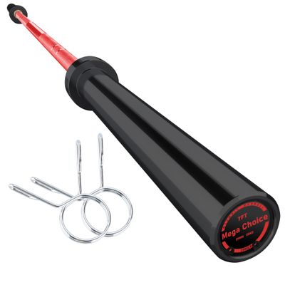 7FT Olympic Barbell, 1500lbs Capacity Weight Bar For Weightlifting and Powerlifting 45lb, Weight Bar Fit 2 Standard Weights
