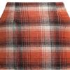 RanRui Women's Plaid Mini Skirt Pencil Skirt Plaid Skirt Autumn and Winter high Waist Tight Knee Length Wool mid-Length Skirt High Waisted Bodycon Pencil Skirt, (Orange,M) view 1