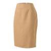 RanRui Women's Plaid Mini Skirt Pencil Skirt Plaid Skirt Autumn and Winter high Waist Tight Knee Length Wool mid-Length Skirt High Waisted Bodycon Pencil Skirt, (Pure Khaki,M) view 3