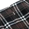 RanRui Women's Plaid Mini Skirt Pencil Skirt Plaid Skirt Autumn and Winter high Waist Tight Knee Length Wool mid-Length Skirt High Waisted Bodycon Pencil Skirt, (Dark Coffee Grid,XXL) view 2